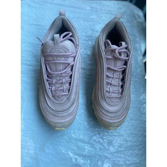 Nike Women’s Air Max 97 Premium 917646-500 Lace Up Pink Sneaker Shoes Sz 7.5 US - Picture 5 of 11